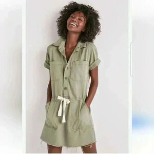 Lucky Brand Sage Drawstring Dress Size XS